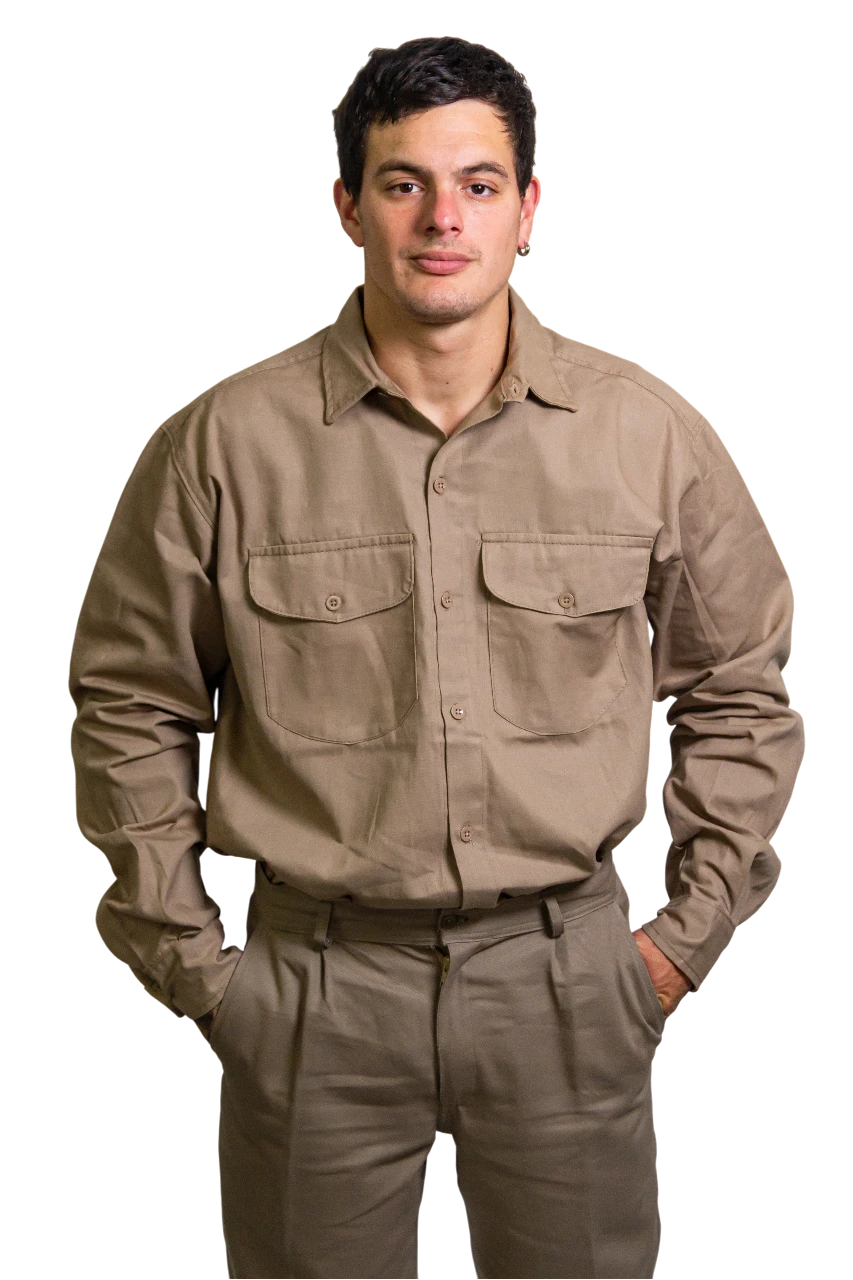 EQUIPO DE CAMISA Y PANTALON GABARDINA