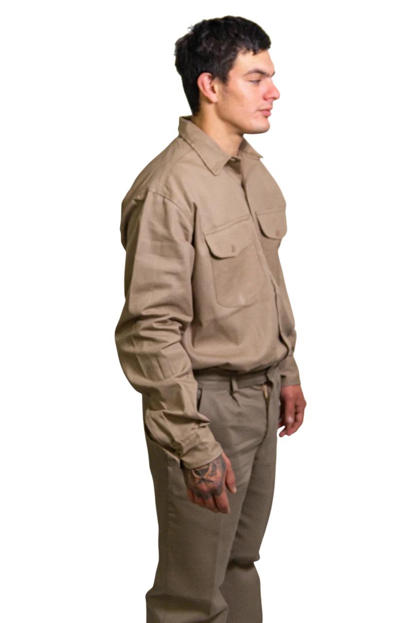 EQUIPO DE CAMISA Y PANTALON GABARDINA